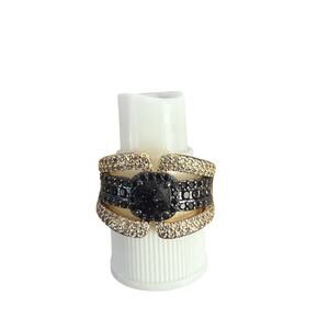 Bomb party black Onyx and gold size 10 ring new with tag